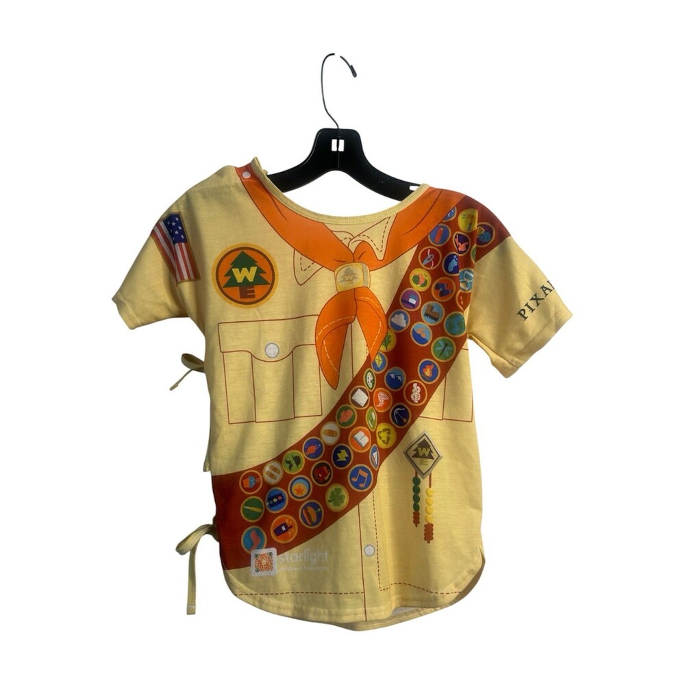 New Kids Russell UP movie Wilderness Yellow Short Sleeve T-Shirt Size XS